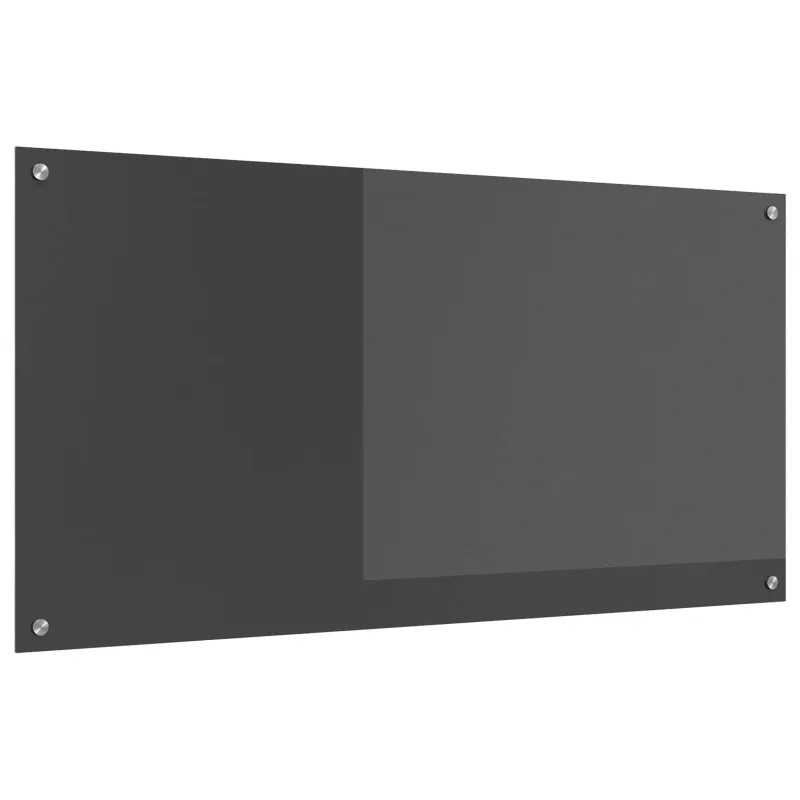 Virtuvės atbraila Tamsiai pilka 120 x 60 cm grūdintas stiklas