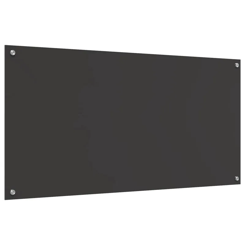 Virtuvės atbraila Tamsiai pilka 120 x 60 cm grūdintas stiklas