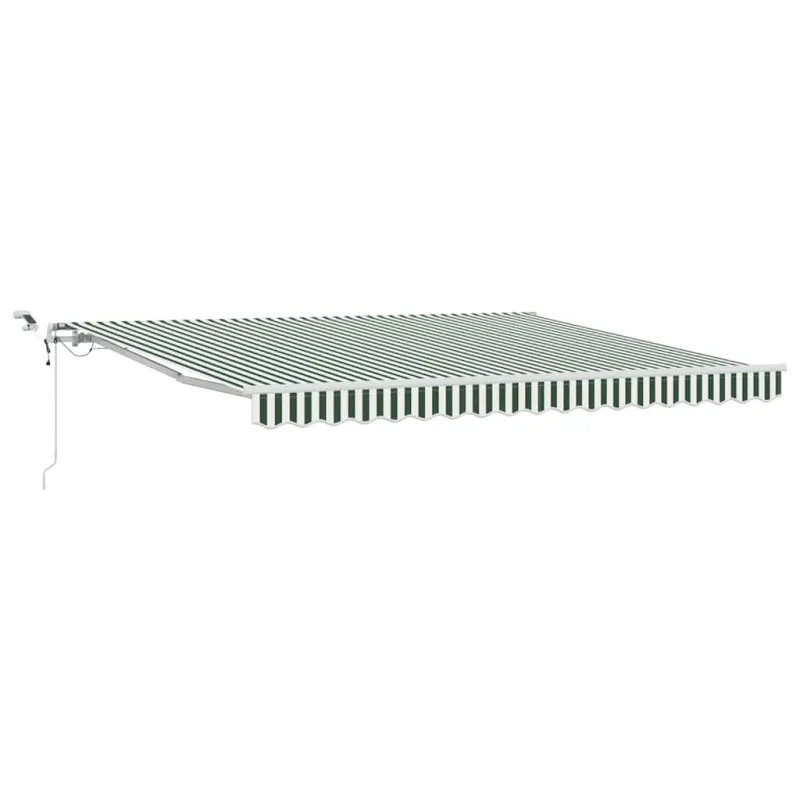Skėtis Audinys Žalia ir balta 400 × 300 cm Poliesteris