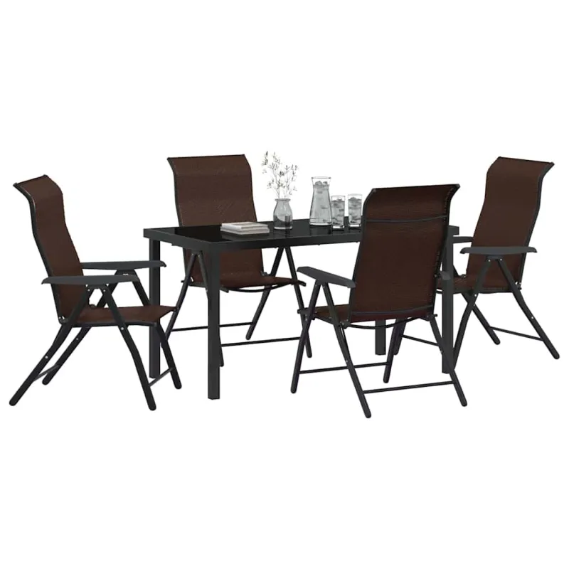 Sodo valgomojo komplektas 5 pcs Ruda