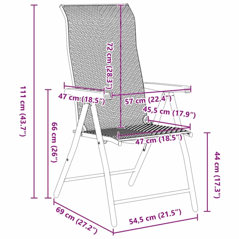 Sodo valgomojo komplektas 5 pcs Ruda