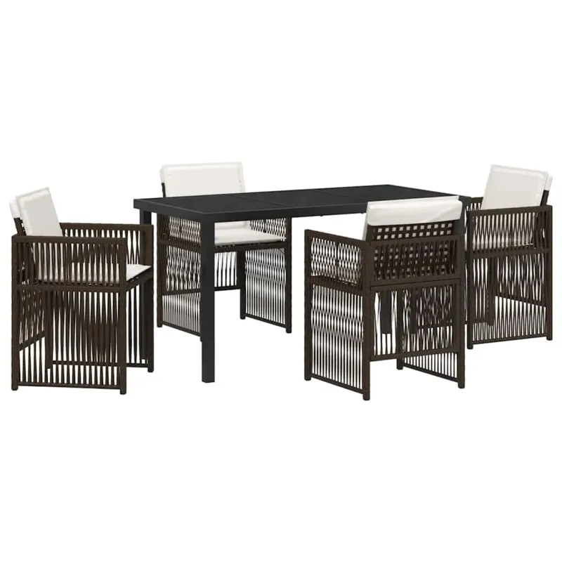 Sodo valgomojo komplektas 5 pcs Ruda
