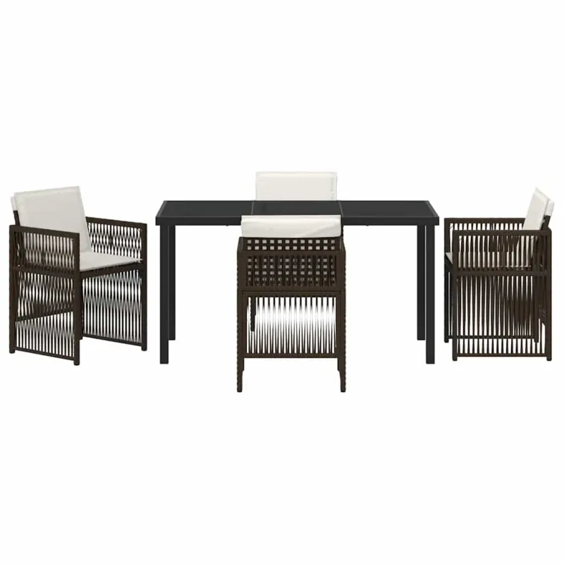 Sodo valgomojo komplektas 5 pcs Ruda