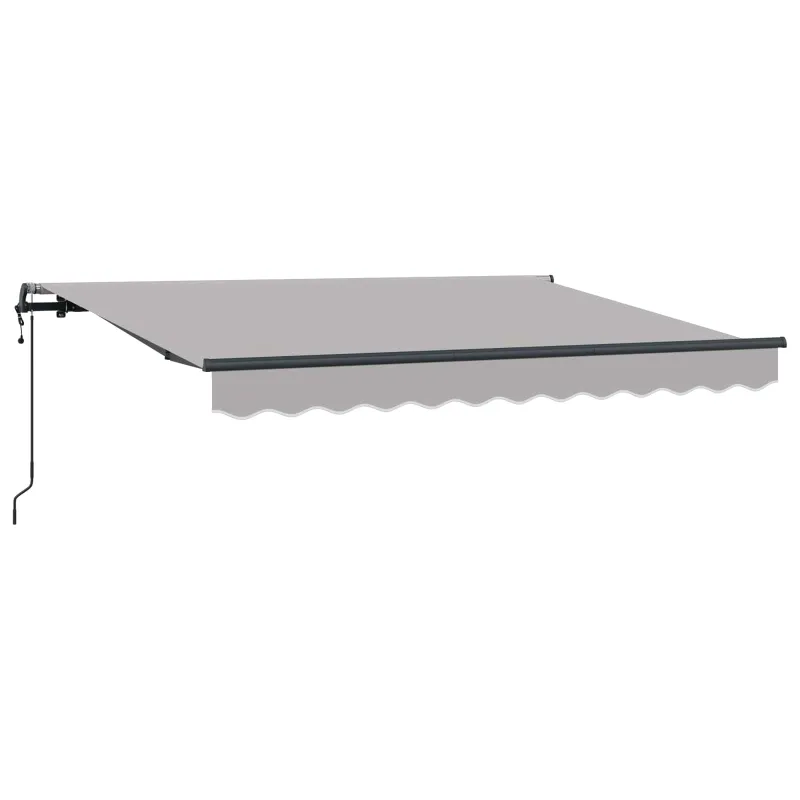 Ištraukiama markizė Šviesiai pilka 350 x 200 cm audinys