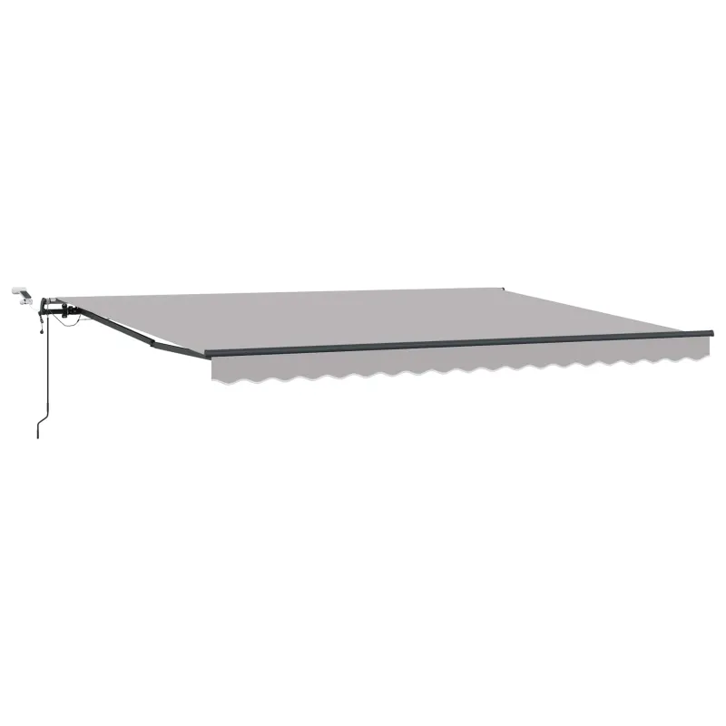 Skėtis Audinys Šviesiai pilka 450 × 350 cm Poliesteris
