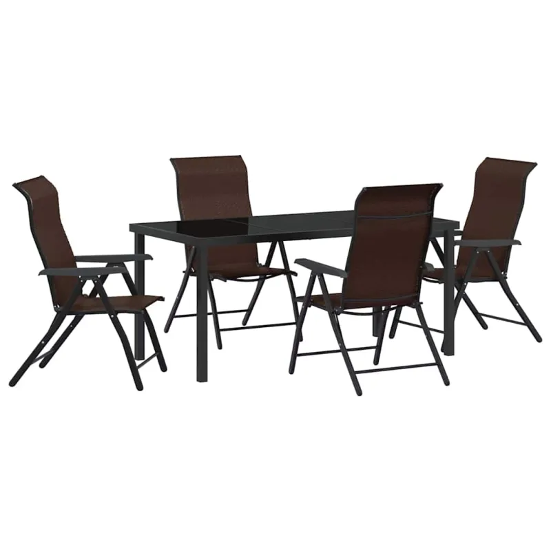 Sodo valgomojo komplektas 5 pcs Ruda