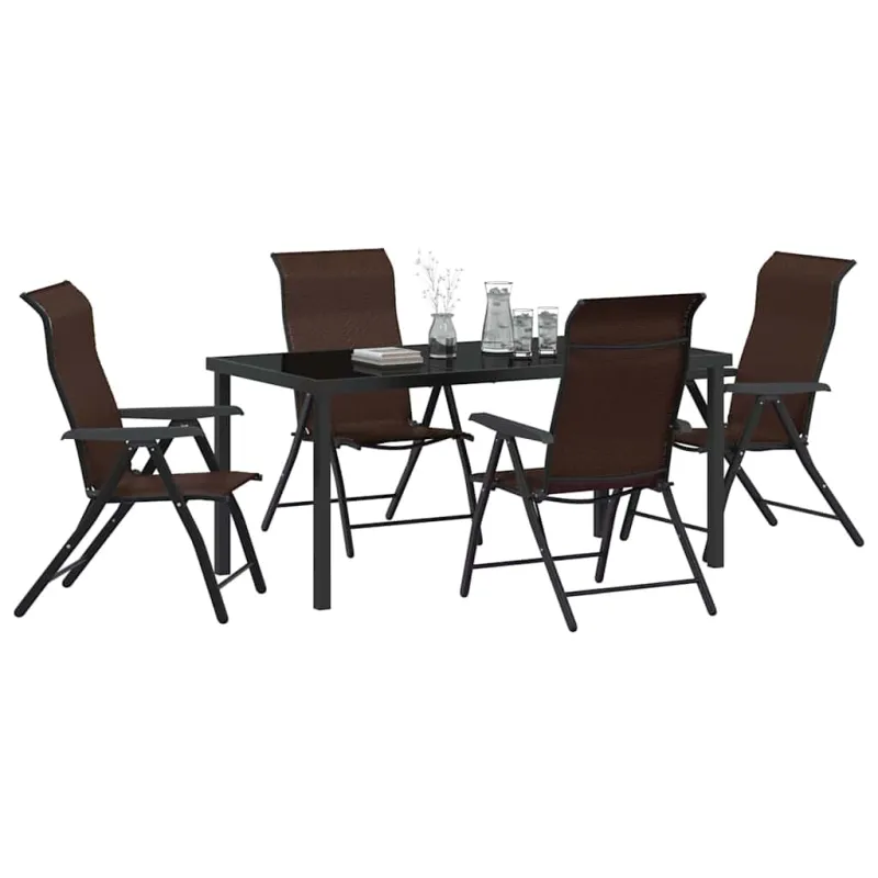 Sodo valgomojo komplektas 5 pcs Ruda