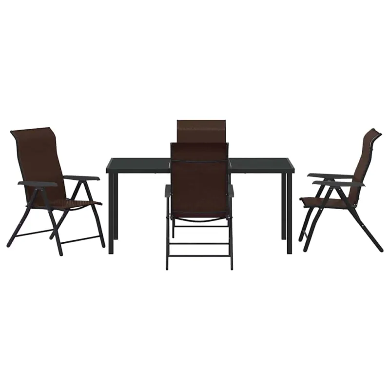 Sodo valgomojo komplektas 5 pcs Ruda