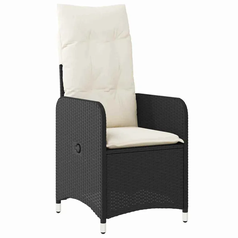 Sodo valgomojo komplektas 5 pcs Juoda poliratanas