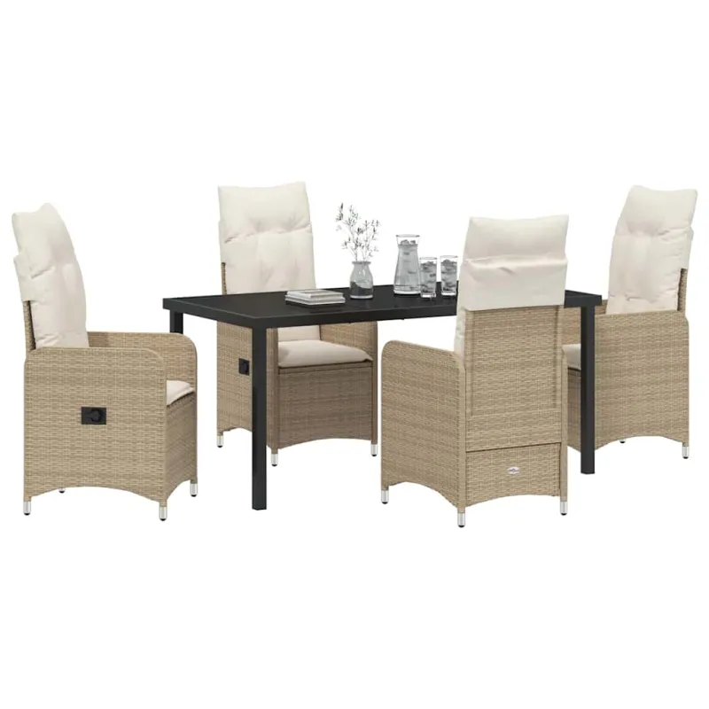 Sodo valgomojo komplektas 5 pcs Smėlio poliratanas