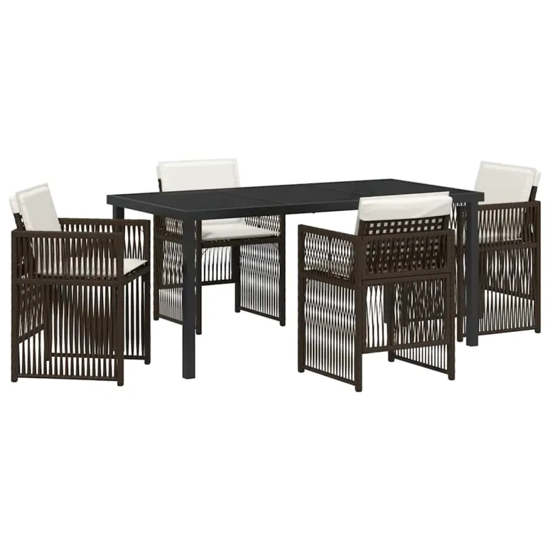 Sodo valgomojo komplektas 5 pcs Ruda