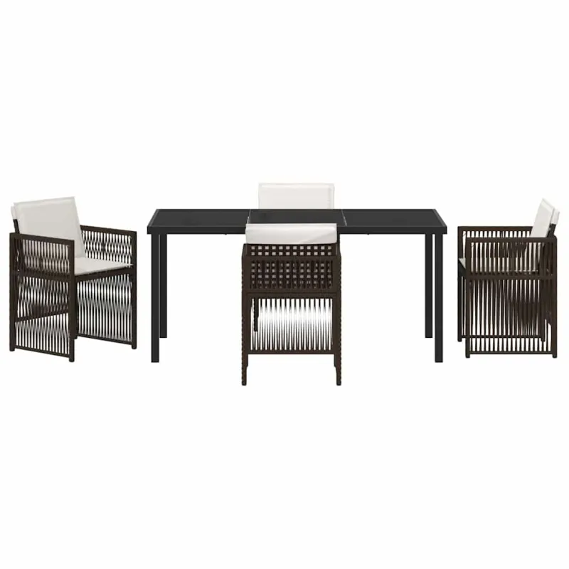 Sodo valgomojo komplektas 5 pcs Ruda
