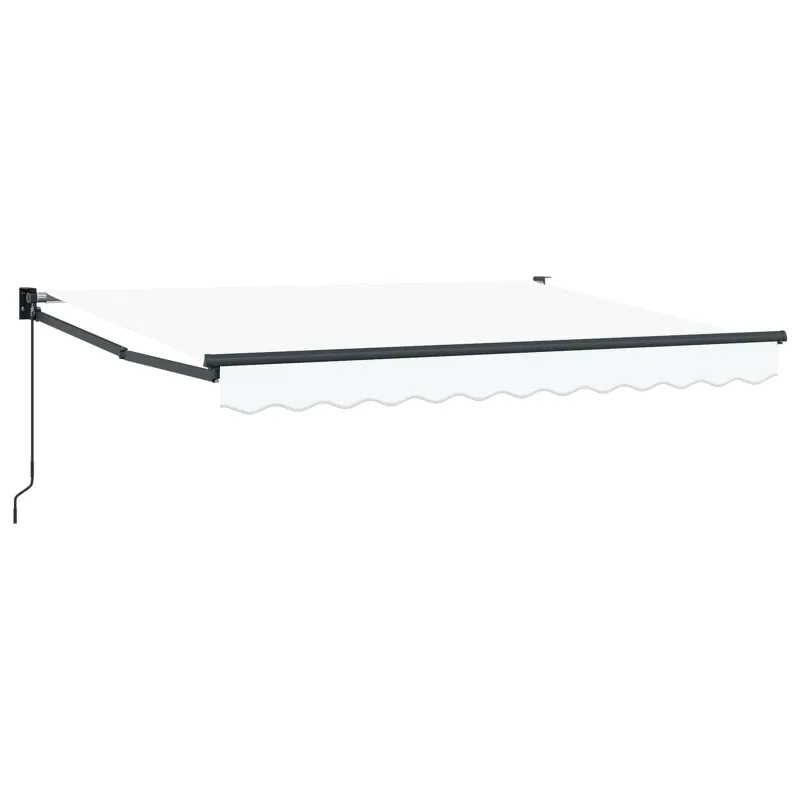 Ištraukiama markizė Balta 3,5 x 2 m Poliesteris ir aliuminis