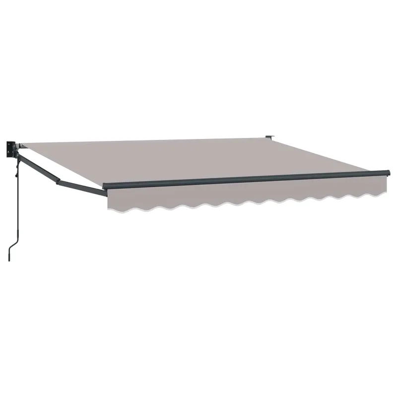 Pavėsinė Šviesiai pilka 3,5 x 2 m Poliesteris ir Metalas