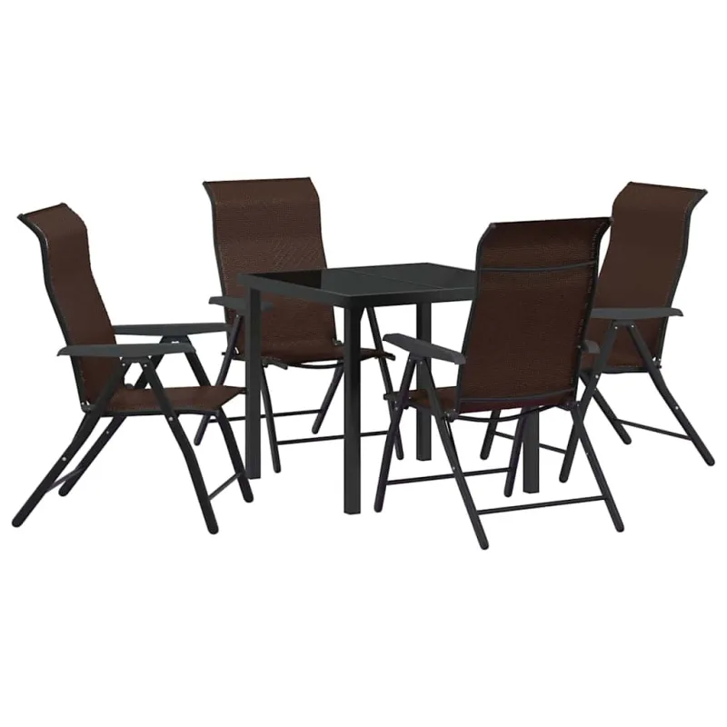 Sodo valgomojo komplektas 5 pcs Ruda