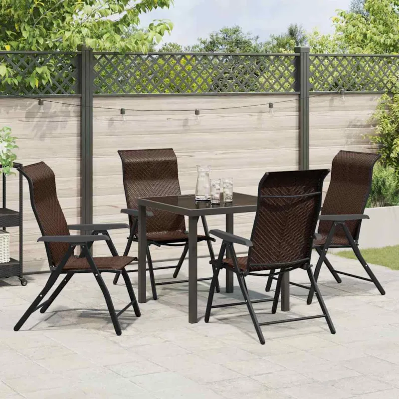 Sodo valgomojo komplektas 5 pcs Ruda