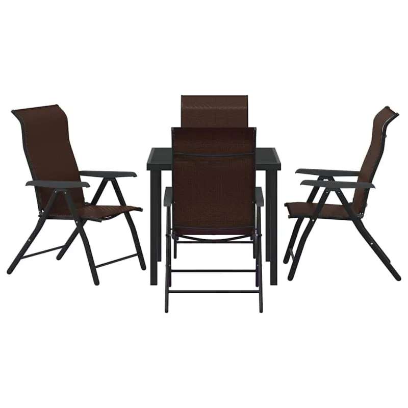 Sodo valgomojo komplektas 5 pcs Ruda