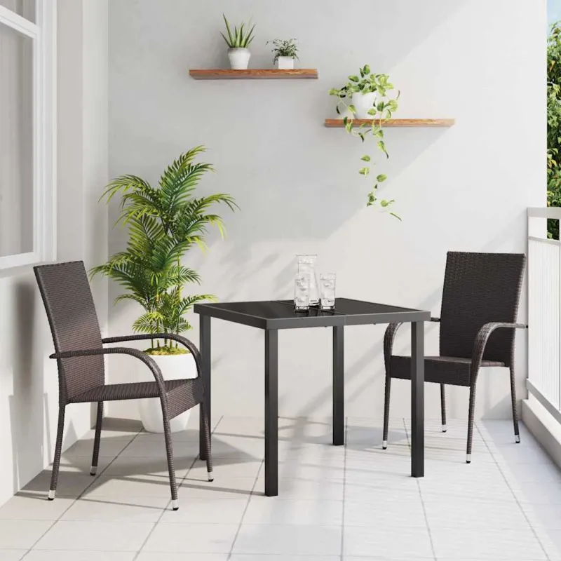 Sodo valgomojo komplektas 3 pcs Ruda