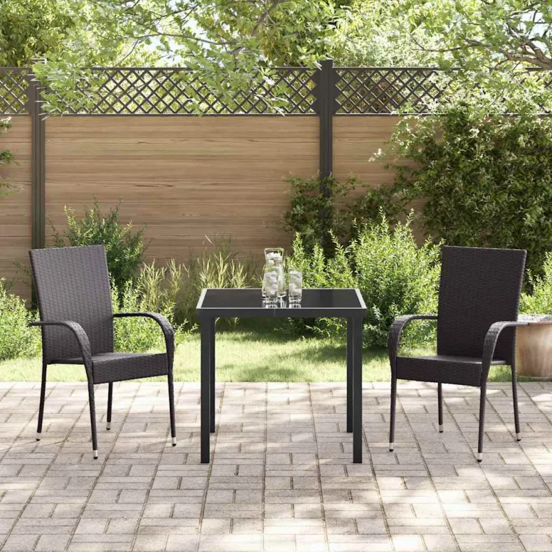 Sodo valgomojo komplektas 3 pcs Ruda