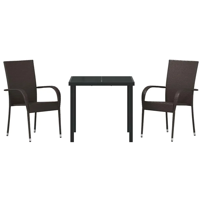 Sodo valgomojo komplektas 3 pcs Ruda