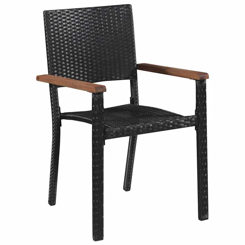 Sodo valgomojo komplektas 3 pcs Juoda