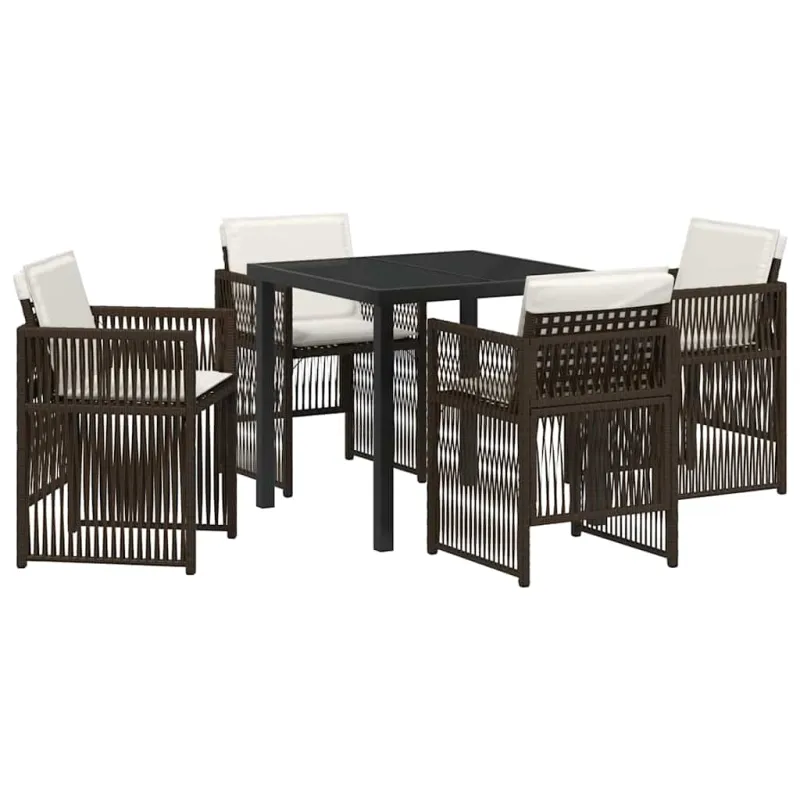 Sodo valgomojo komplektas 5 pcs Ruda