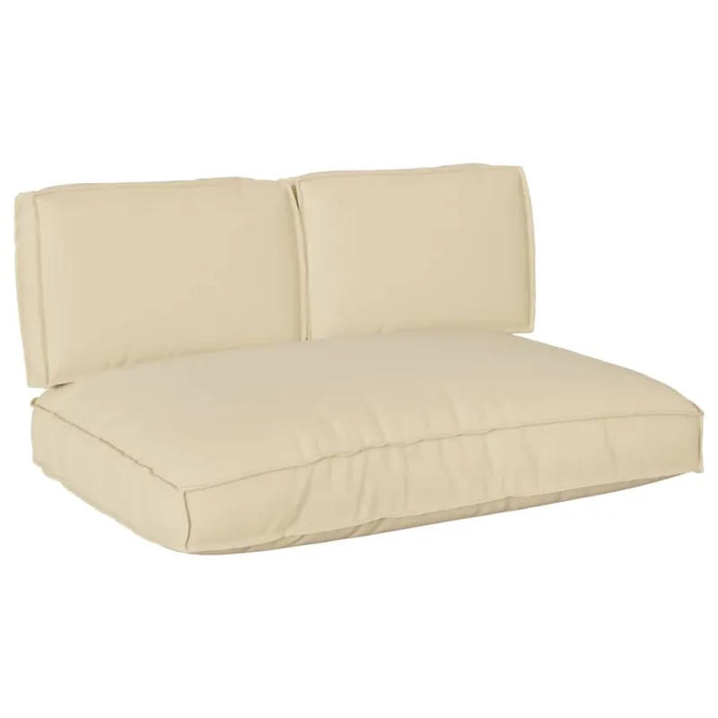 Pagalvių komplektas 3 pcs Smėlio Oksfordo audinys