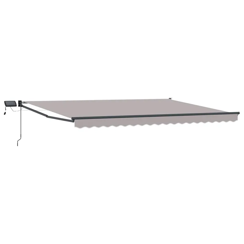 Rankinė ištraukiama markizė su LED 4 × 3 m