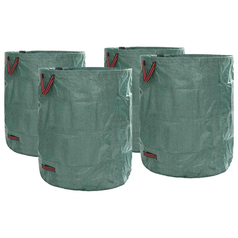 Sodo atliekų maišai 4 pcs Žalia 79 x 79 x 99,5 cm
