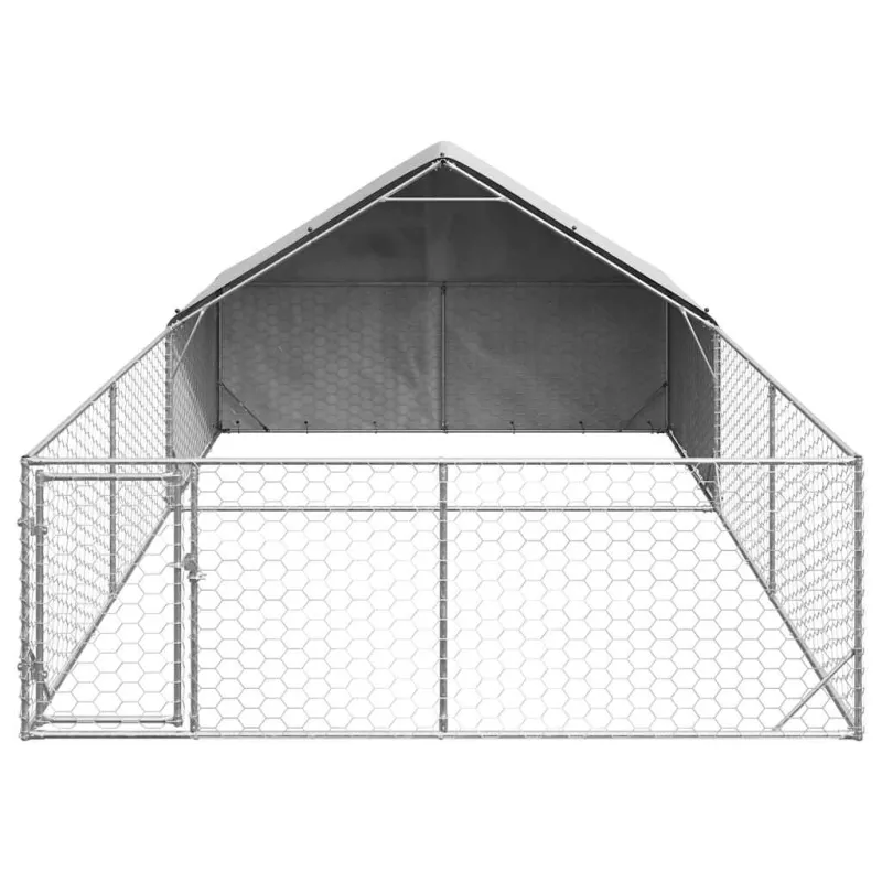 Lauko voljeras šunims su aptvaru, 6x3x1,9m, plienas