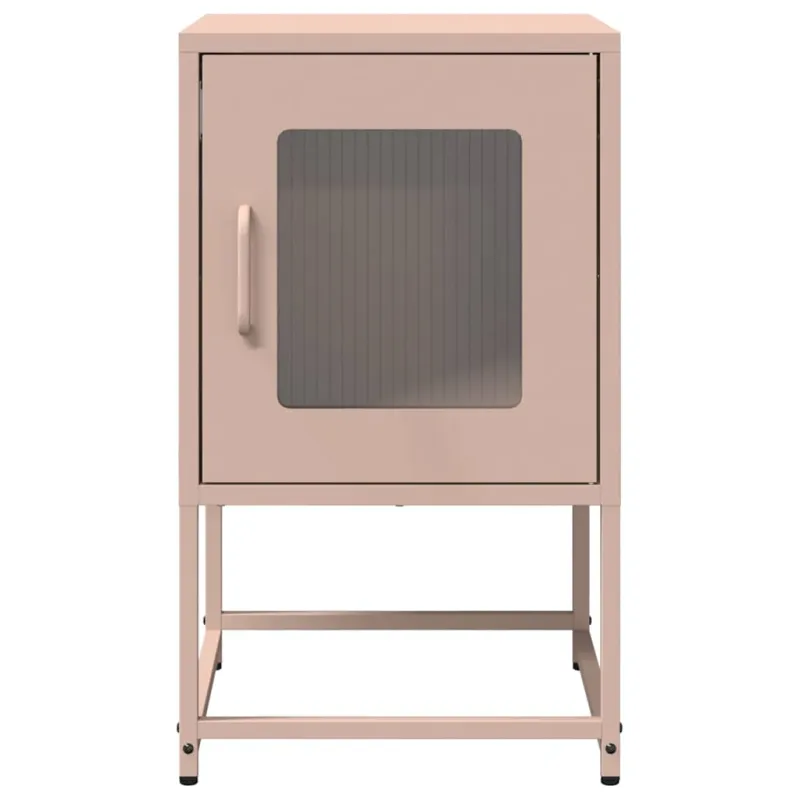 naktinė spintelė rožinė 36x39x60,5 cm šaltai valcuotas plienas