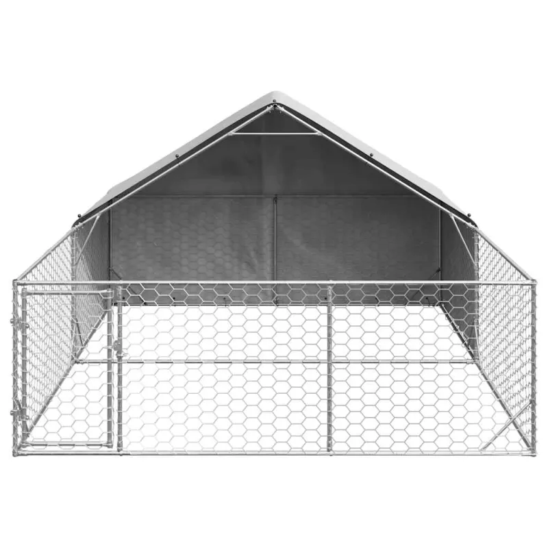 Lauko voljeras šunims su aptvaru, 4x3x1,9m, plienas