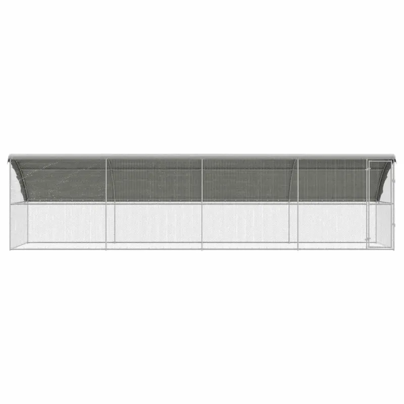 Vištų narvas 4 pcs Sidabro 800 x 200 x 200 cm Cinkuota plienas