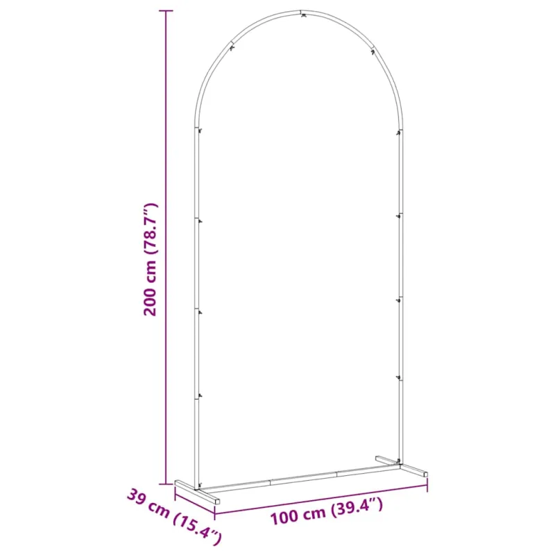 Vestuvinis Arklys Auksinė 100 x 39 x 200 cm Plienas
