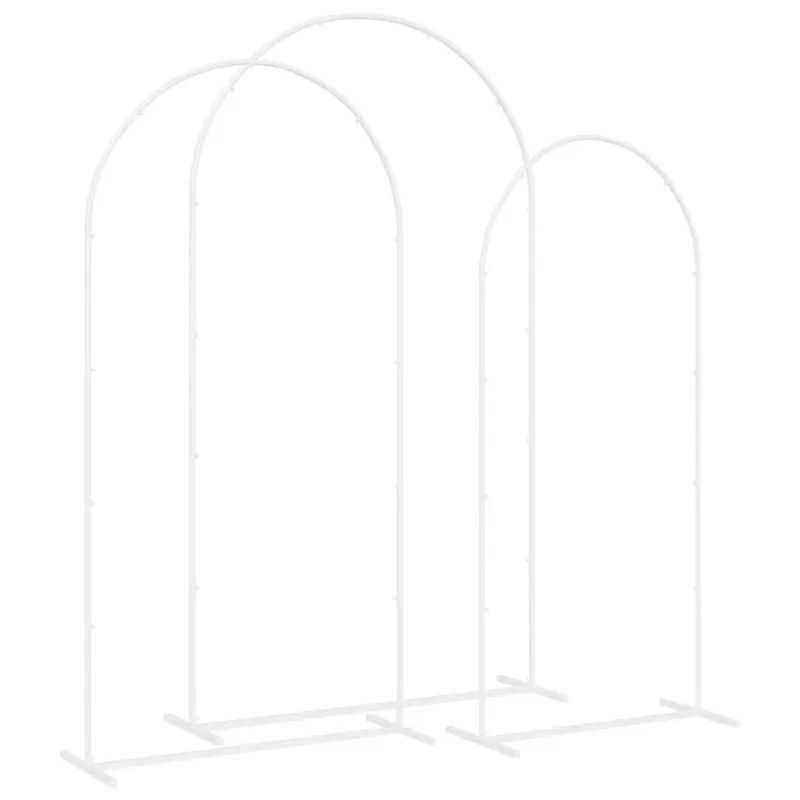 Vestuvinis Arklys 3 pcs Baltas Plienas
