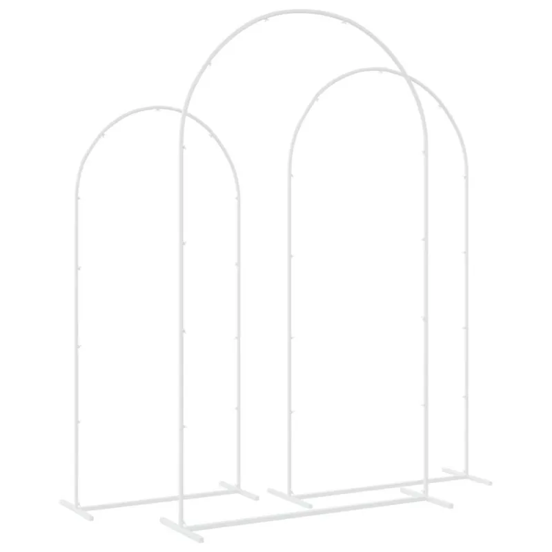 Vestuvinis Arklys 3 pcs Baltas Plienas