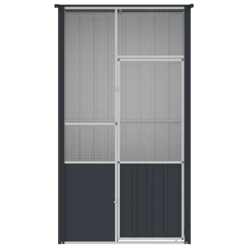 Paukščių narvas, antracito, 115x78x200cm, galvanizuotas plienas