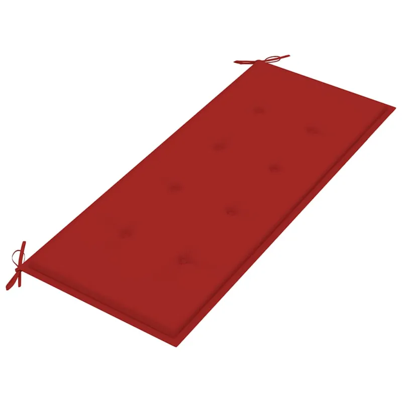 Sudedamas sodo suoliukas su pagalvėle, 128,5cm, tikmedis