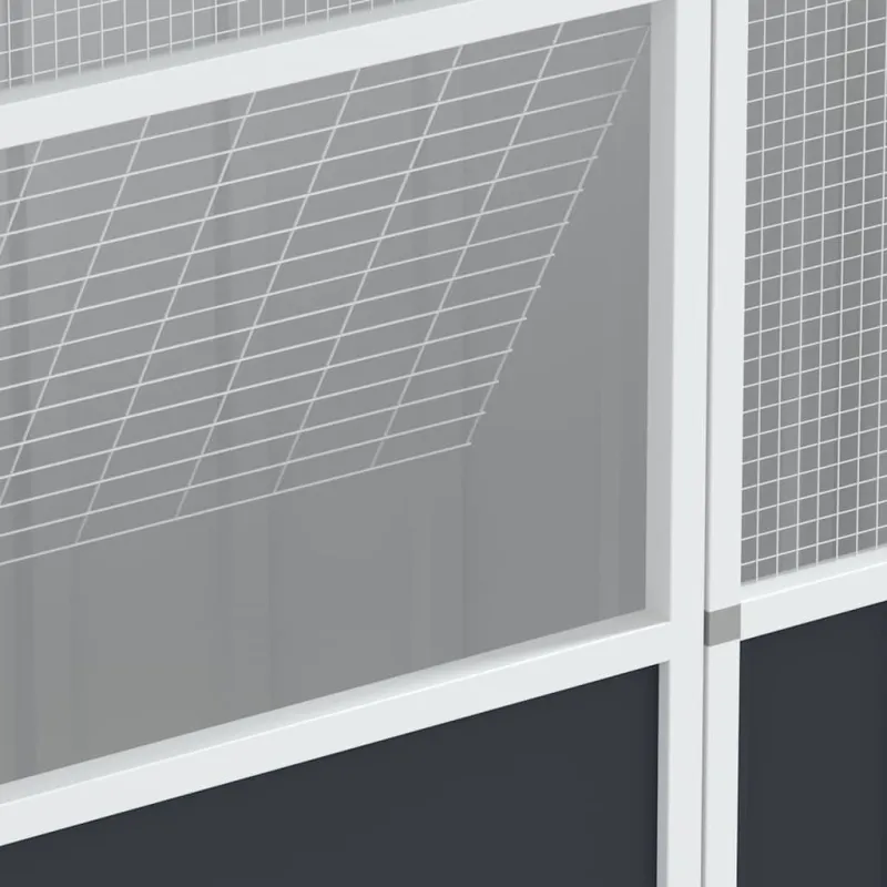 Paukščių narvas, antracito, 215x78x200cm, galvanizuotas plienas