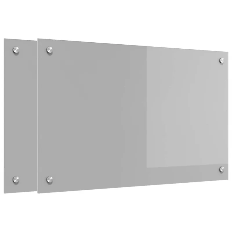 Virtuvės atbraila 2 pcs Šviesiai pilka 80 x 50 cm