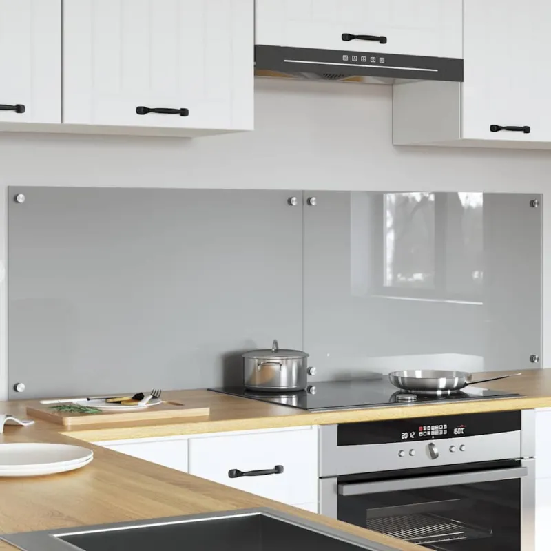Virtuvės atbraila 2 pcs Šviesiai pilka 80 x 50 cm
