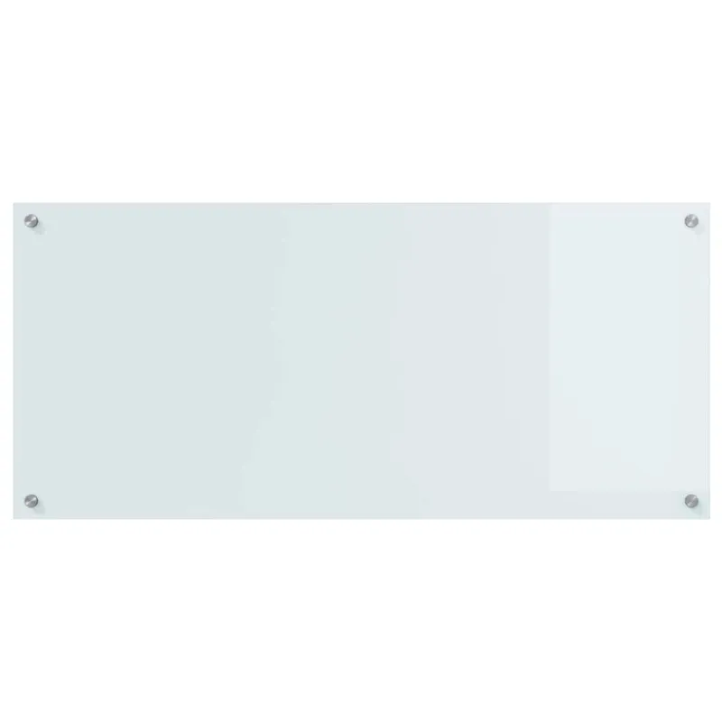 Virtuvės atbraila 2 pcs Balta 110 x 50 cm grūdintas stiklas