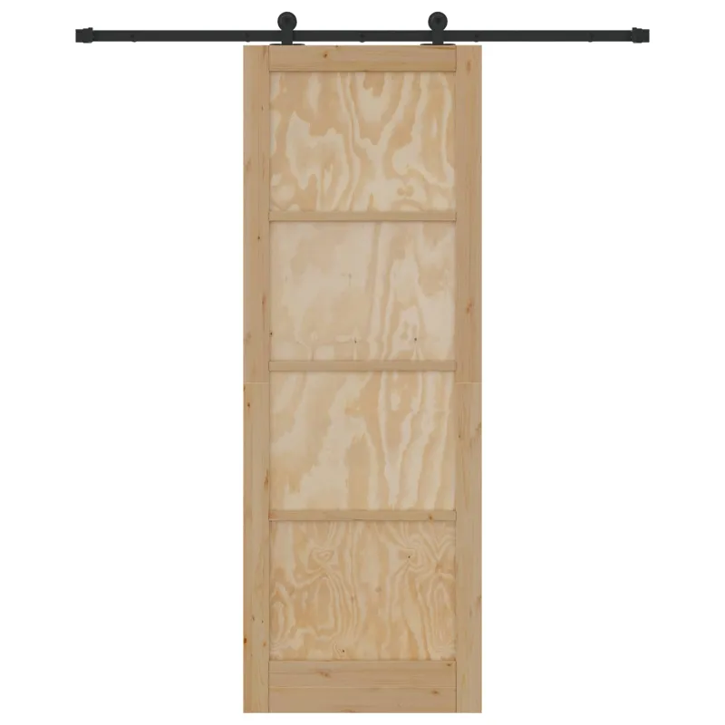 Slankios durys Natūrali ir juoda 83 x 232 cm