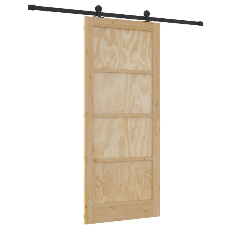 Slankios durys Natūrali ir juoda 86 x 198,5 cm
