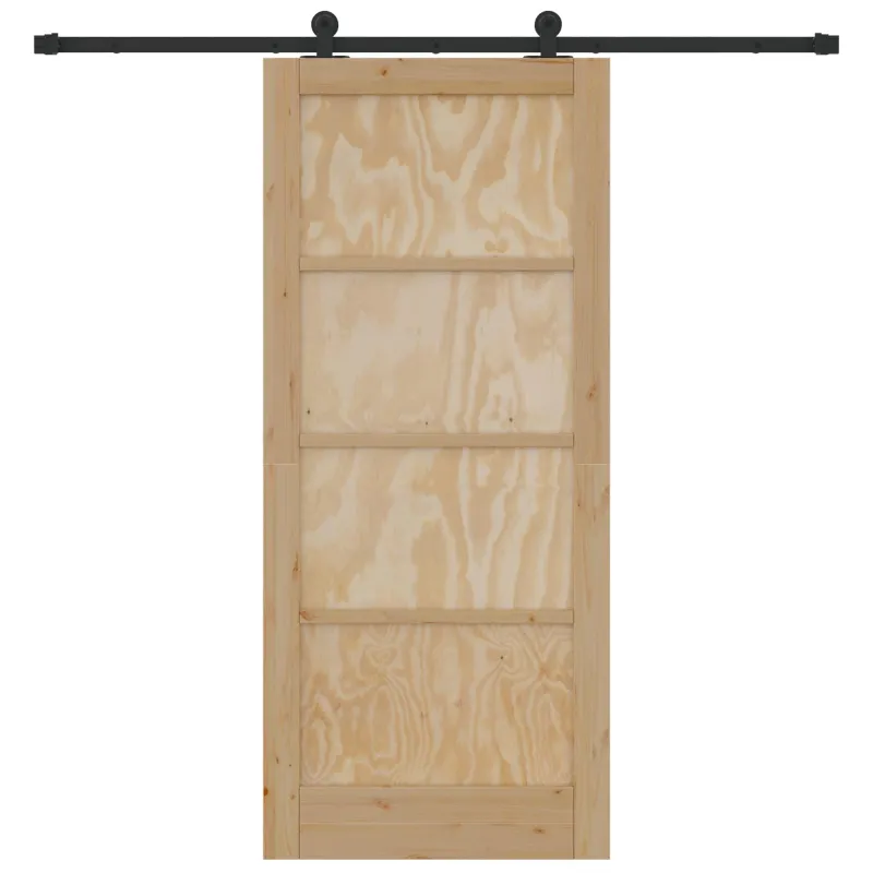Slankios durys Natūrali ir juoda 86 x 198,5 cm