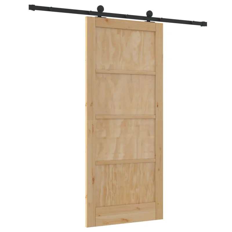 Slankios durys Natūrali ir juoda 86 x 198,5 cm
