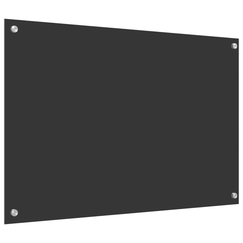 Virtuvės atbraila Tamsiai pilka 90 x 60 cm grūdintas stiklas