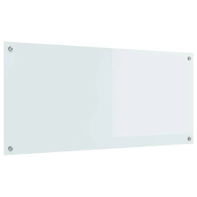 Virtuvės atbraila Balta 110 x 50 cm grūdintas stiklas