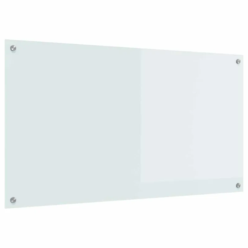 Virtuvės atbraila Balta 110 x 60 cm grūdintas stiklas