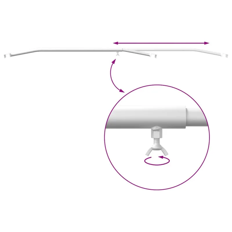 Tentų laikiklis priekaboms 2 pcs Sidabro 100-145 cm Aliuminis